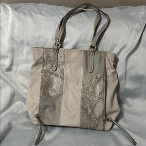 Relic Two Tone snake print Large Tote with lots of storage